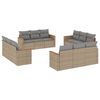 vidaXL havesofas&aelig;t 12 dele med hynder polyrattan beige
