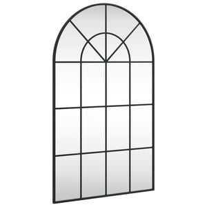 vidaXL v&aelig;gspejl 60x100 cm buet jern sort