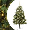 vidaXL Kunstig H&aelig;ngslet Juletr&aelig; med Kogler Gr&oslash;n 120 cm