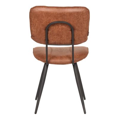 LABEL51 spisebordsstole 2 stk. Fos 49x60x87 cm cognacfarvet