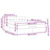 vidaXL osmannisk sengeramme med madras 160x200 cm stof cremefarvet