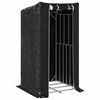vidaXL br&aelig;ndestativ med regnslag 100x100x200 cm galvaniseret st&aring;l
