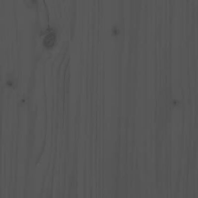 vidaXL daybed med udtræk 2x(90x200) cm massivt fyrretræ grå