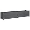vidaXL plantekasser 2 stk. 150x31x31 cm massivt fyrretræ grå