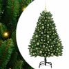 vidaXL Kunstigt Hinged Juletr&aelig; 150 LED'er Gr&oslash;n 150 cm PVC og St&aring;l
