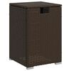 vidaXL gasflaskeskjuler 40x40x60 cm polyrattan brun