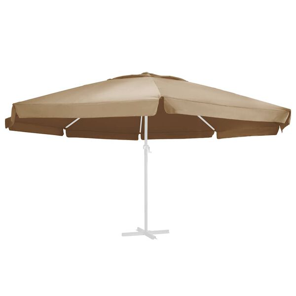vidaXL parasoldug 610 cm gr&aring;brun
