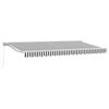 vidaXL Markiseramme Anthracit og hvid 400 x 200 cm
