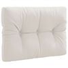 vidaXL Palle rygpude VIANEN 100% polyester Hvid 70 x 60 x 12 cm