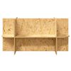 vidaXL Terrariumbase med hylde Brun 100 x 40 x 50 cm OSB