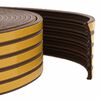vidaXL Selvklebende vindues t&aelig;tningsb&aring;nd Brun 15 x 8 mm 12 m EPDM-skum