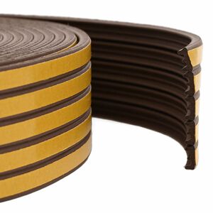 vidaXL Selvklebende vindues t&aelig;tningsb&aring;nd Brun 15 x 8 mm 12 m EPDM-skum