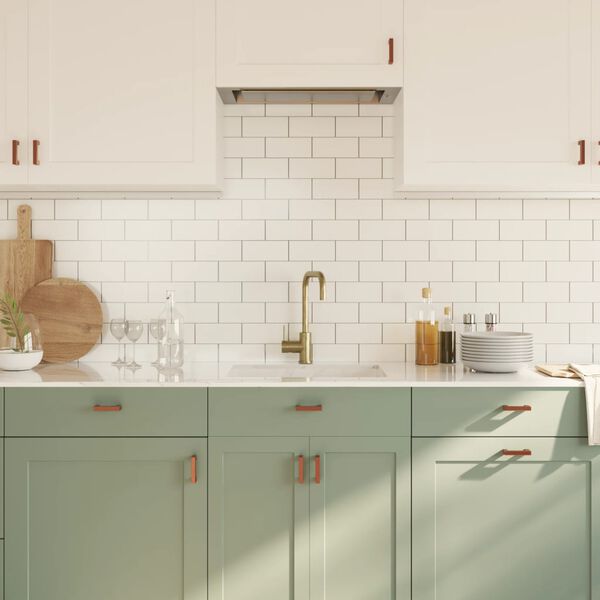 vidaXL skabshåndtag 10 stk. 64 mm rustfrit stål bronzefarvet