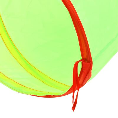 vidaXL legetunnel til børn 175 cm 250 bolde polyester grøn