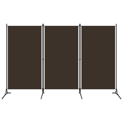 vidaXL 3-panels rumdeler 260 x 180 cm brun