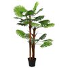 vidaXL Kunstig Fan Palm Tree Gr&oslash;n 75 x 25 x 180 cm Stof og Bambus