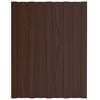 vidaXL tagplader 36 stk. 60x45 cm galvaniseret st&aring;l brun