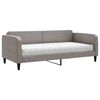 vidaXL daybed med madras 90x200 cm stof gr&aring;brun