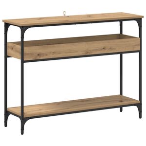 vidaXL Konsolbord artisan eg 100 x 29 x 75 cm Konstrueret tr&aelig;