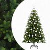 vidaXL Kunstig juletr&aelig; med kugler 120 cm 150 LED'er Varm hvid