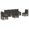 vidaXL Havesofa S&aelig;t 7 stk. Gr&aring; polyrattan