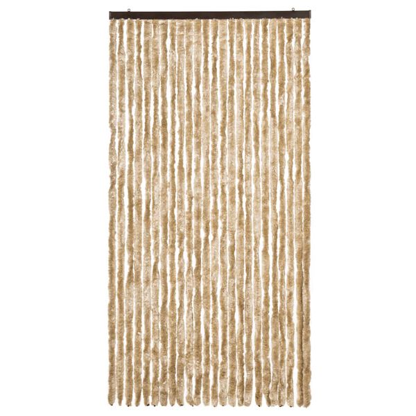 vidaXL flueforhæng 100x230 cm chenille beige