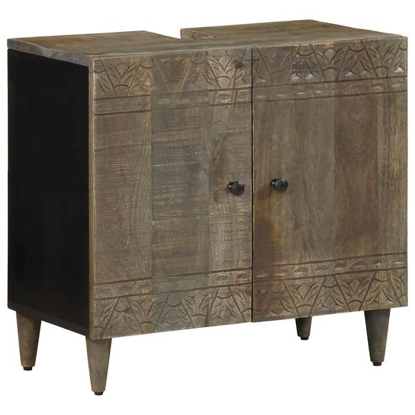 vidaXL underskab til vask 62x33x58 cm massivt mangotr&aelig;