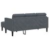 vidaXL Sofa Sæt 2 pcs Mørkegrå 173 x 131 x 67 cm Fløjl