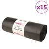 vidaXL affaldsposer 150 stk. 240 l sort