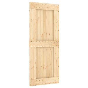 vidaXL Skyded&oslash;r NARVIK Naturfarvet og sort 85 x 210 cm (152,5 cm)