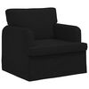 vidaXL Sofa 2 pcs Sort 162 x 80 x 85 cm Stof