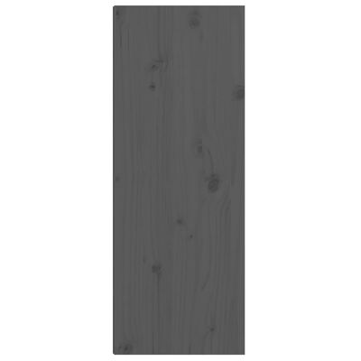 vidaXL vægskab 30x30x80 cm massivt fyrretræ grå