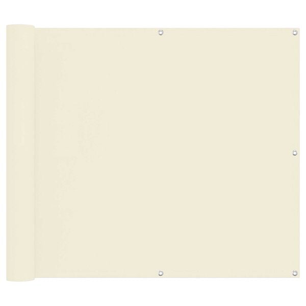 vidaXL Altan Sk&aelig;rm Creme 100 x 800 cm Oxford stof