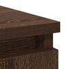 vidaXL sk&aelig;nk med skuffer 71x35x84 cm konstrueret tr&aelig; brun egetr&aelig;