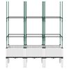vidaXL plantekasse med espalier 120x40x142,5 cm PP hvid
