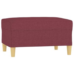 vidaXL fodskammel 70x55x41 cm stof vinr&oslash;d