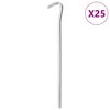 vidaXL teltpl&oslash;kker 25 stk. 23 cm &Oslash;7 mm galvaniseret st&aring;l