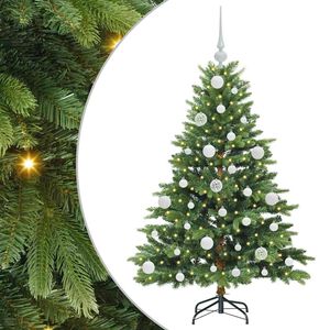 vidaXL Kunstigt juletr&aelig; med 150 LED'er Gr&oslash;n 120 cm PE og PVC