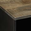 vidaXL tv-bord 100x33x46 cm massivt mangotr&aelig; sort