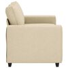 vidaXL 2-personers sofa 160x77x82 cm stof cremefarvet