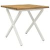 vidaXL Dining table med live edge 70 x 70 x 75 cm Massivt Akacietr&aelig;