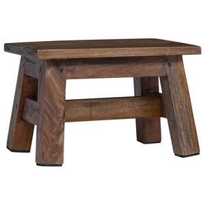vidaXL Taburet Naturfarvet 30 x 20 x 20 cm Mahogni Tr&aelig;