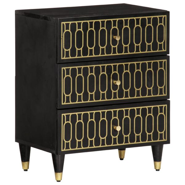 vidaXL sengebord 50x33x60 cm massivt mangotræ