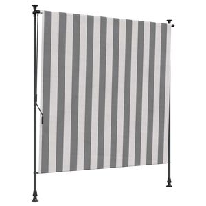 vidaXL Udend&oslash;rs Rullegardin Anthracit og hvid 100 x 270 cm