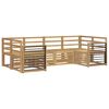 vidaXL Udend&oslash;rs sofagruppe 6 pcs Hvid 245 x 128,5 x 73 cm