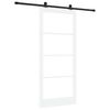 vidaXL Skyded&oslash;r ORKDAL Hvid og sort 93 x 211 cm
