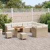 vidaXL Havesofa S&aelig;t 12 pcs Beige polyrattan