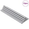 vidaXL Gevind Stang 12 stk. S&oslash;lv 6 x 120 mm St&aring;l