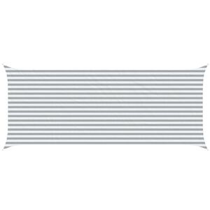 vidaXL Solskygge sejl Lys Gr&aring; og Hvid 6 x 2,5 m 100% polyester Oxford