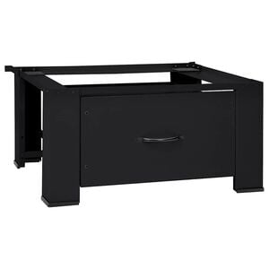vidaXL Vaskemaskine Pedestal Sort 64 x 55 x 32,5 cm St&aring;l